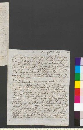 Brief von Reiffenstein, Johann Friedrich an Goethe, Johann Wolfgang von
