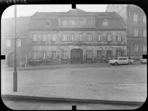 Dohna, Am Markt 10. Wohnhaus. Straßenfront