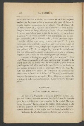 Capítulo VI. - Bolívar dentro de Santafé.