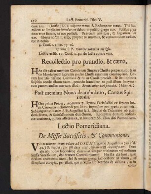 150-167, Lectio Pomeridiana.-Cogitatio.