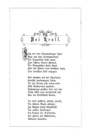 VII. Bei Kroll
