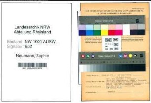 Entnazifizierung Sophie Neumann, geb. 20.02.1893 (Landwirtin)