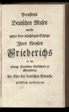 Widmung von Friedrich Groschuff