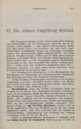 VI. Die nähere Umgebung Berlins