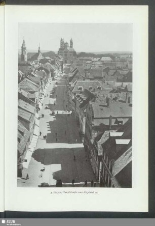 Speyer, Hauptstraße vom Altpörtel aus