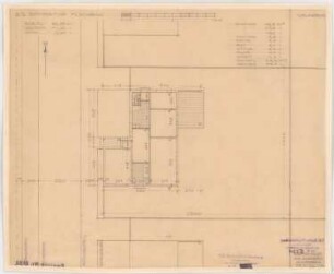 Siedlungsprojekt: Flachbau, 3,5 Zimmer, Grundriss 1:100