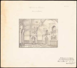 Kunstmuseum und Kunstgewerbeschule: Blick in den Festraum