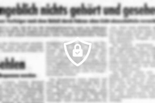 Angeblich nichts gehört und gesehen