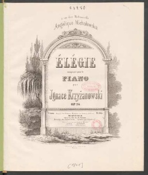 Élégie composée pour le piano : op. 24