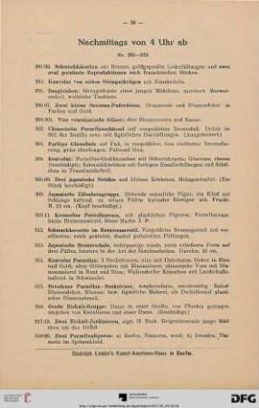 Nachmittags von 4 Uhr ab (Nr. 291-578)