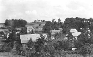 Oderwitz-Oberoderwitz. Blick zur Birkmühle oberhalb des Ortes