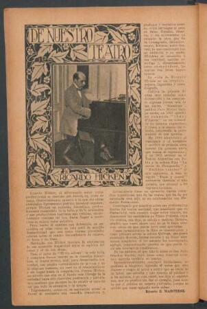 De nuestro teatro - Ricardo Hicken