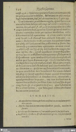 Quaestio VIII. Supplicatio