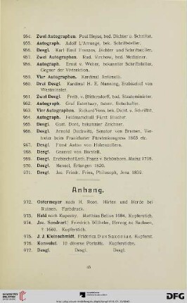 Anhang (Nr. 972-1000)