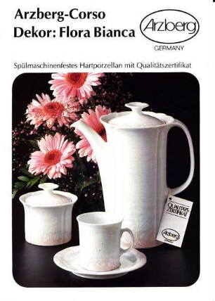 Produktprospekt "Arzberg-Corso / Dekor: Flora Bianca"