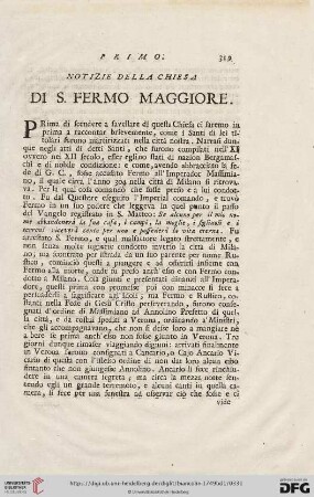 Della Chiesa di S. Fermo Maggiore