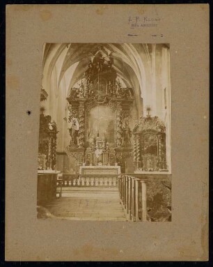 Kloster Frauenchiemsee: Innenraum, Blick Richtung Hochaltar