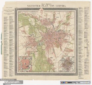 Eduard Gaebler's Neuester Plan von Leipzig.