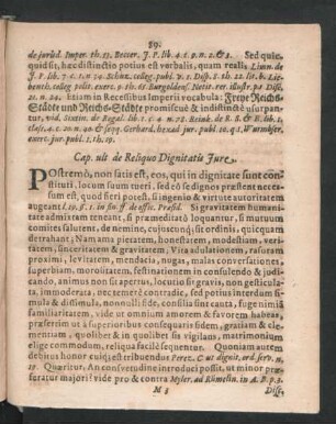 Cap. ult. de Reliquo Dgnitatis Iure.