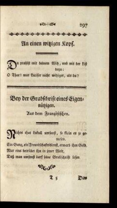 An eine witzigen Kopf
