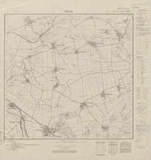 4534 (alte Nr.: 2602) Allstedt, Meßtischblatt (4cm - Karte)