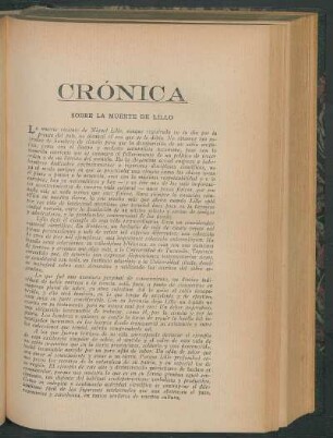 Crónica