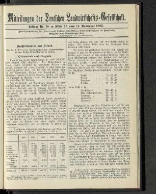 Beilage Nr. 18 zu Stück 45 vom 11. November 1905.
