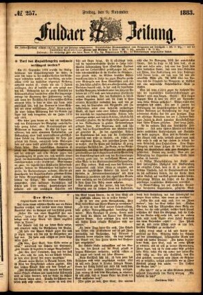 Ausgabe vom Freitag, den 09. November 1883.