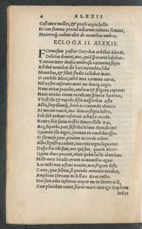 Ecloga II. Alexis.