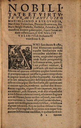 Cornelii Valerii Vltraiectini In Universam Bene Dicendi Rationem tabvla : svmmam artis Rhetoricae complectens