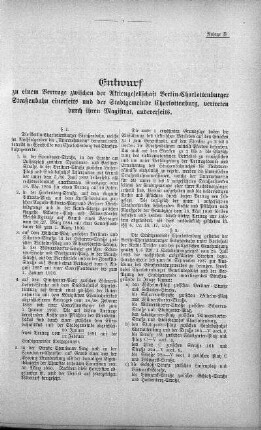 Entwurf zu einem Vertrage, 23. Juni 1897