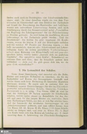 7. Die Lernmittel der Schüler