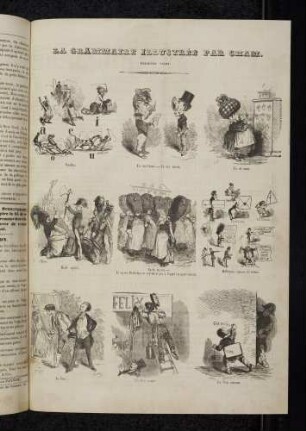 La Grammaire illustrée par Cham - Première leçon