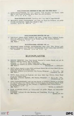 Kleinplastik (Nr. 80-101)