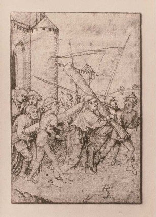Kreuztragung : Schongauer, Ludwig (140-1494) zugeschrieben: Kreuztragung. Federzeichnung: Dresden: Kupferstich-Kabinett 1911/18