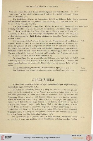 ⟦Gerchsheim⟧