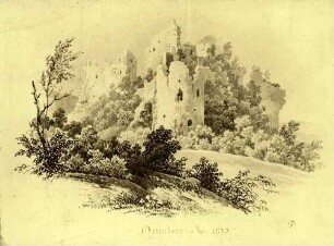 Schloss Ortenberg im Jahr 1830