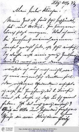 Brief vom 20.11.1897