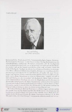 Gerhard Ebeling (6.7.1912 - 30.9.2001)