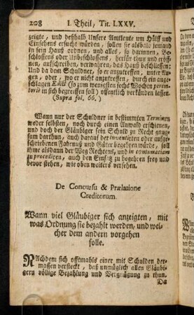 208-216, De Concursu & Praelatione Creditorum