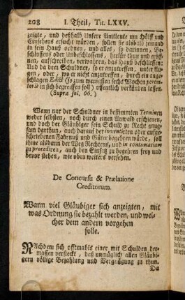 208-216, De Concursu & Praelatione Creditorum