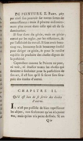 Chapitre II. Qu'il est bon de se servir des études d' autrui