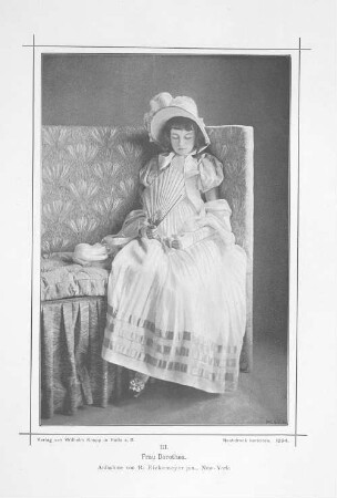 III. Frau Dorothea.