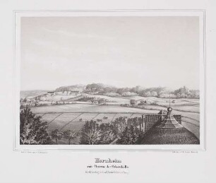 Hornheim vom Thurme der Felsenhalle