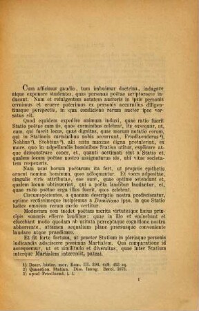 Quibuscum viris fuerit Statio poëtae usus consuetudo familiaritas : dissertatio inauguralis philologica