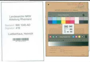 Entnazifizierung Heinrich Luetkenhaus , geb. 06.11.1900 (Rohrmeister)