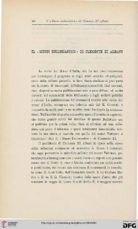18: Il " Museo ecclesiastico" di Clemente XI Albani