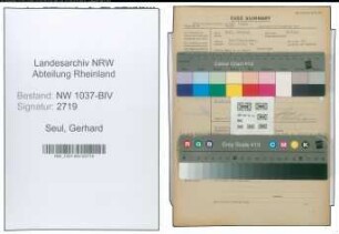 Entnazifizierung Gerhard Seul , geb. 19.02.1887 (Kaufmann)