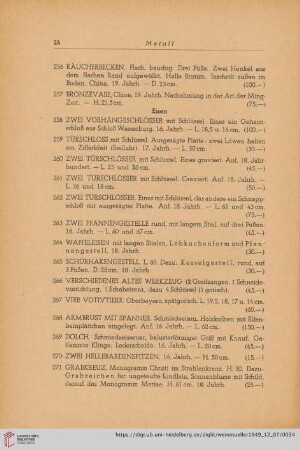 Eisen (Nr. 258 - 271)