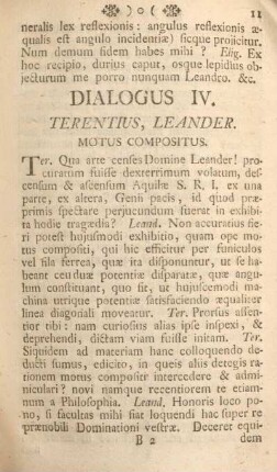 Dialogus IV. Terentius, leander.